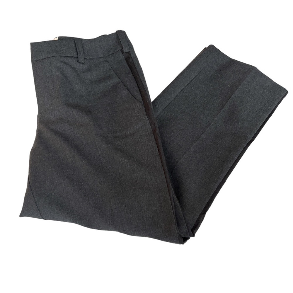 Zadig & Voltaire Side Stripe Posh Anthra Dress Cropped Pants Dark Gray XSmall - Picture 3 of 8